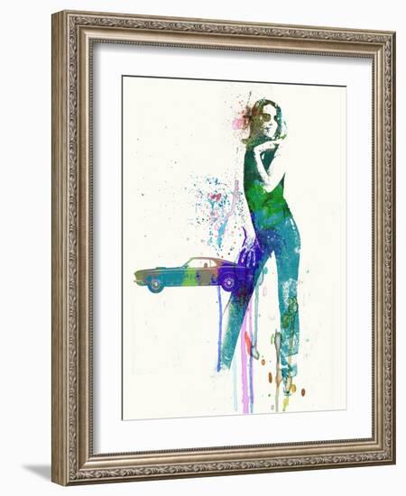 Mustang Girl-NaxArt-Framed Art Print