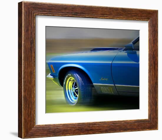 Mustang Mach One-Richard James-Framed Art Print