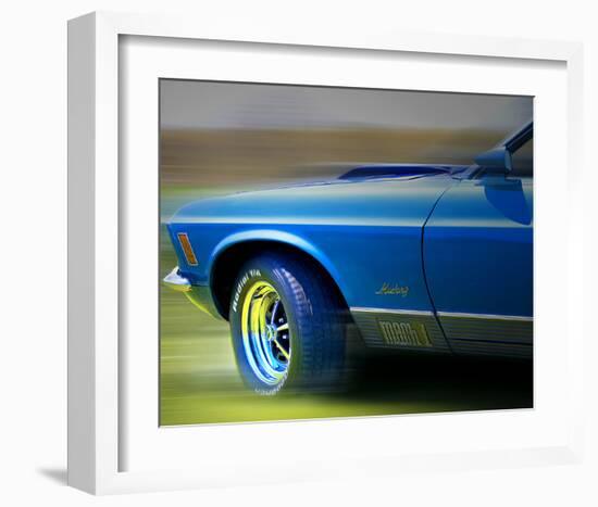 Mustang Mach One-Richard James-Framed Art Print