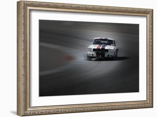 Mustang on the racing Circuit-NaxArt-Framed Photo