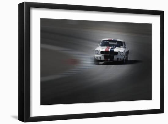 Mustang on the racing Circuit-NaxArt-Framed Photo