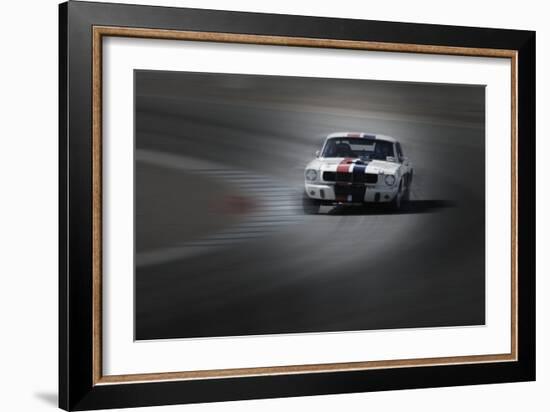 Mustang on the racing Circuit-NaxArt-Framed Photo