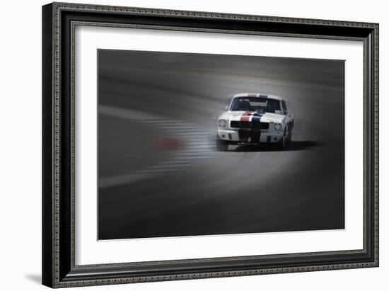 Mustang on the racing Circuit-NaxArt-Framed Photo