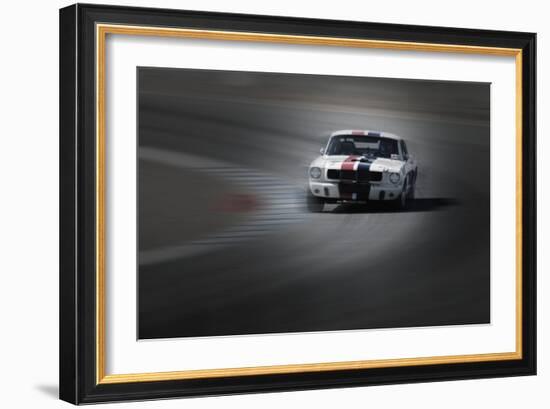 Mustang on the racing Circuit-NaxArt-Framed Photo