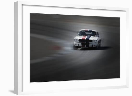 Mustang on the racing Circuit-NaxArt-Framed Photo