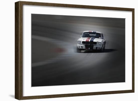 Mustang on the racing Circuit-NaxArt-Framed Photo