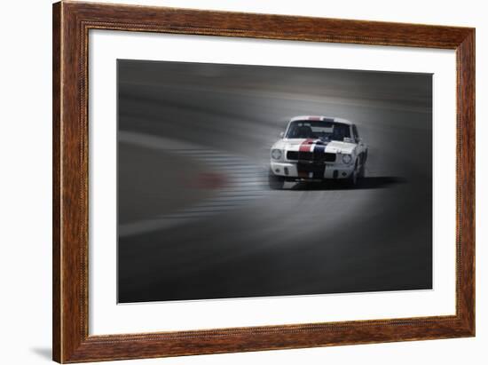Mustang on the racing Circuit-NaxArt-Framed Photo