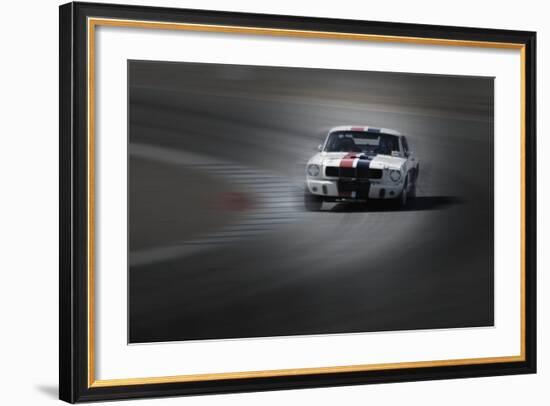 Mustang on the racing Circuit-NaxArt-Framed Photo