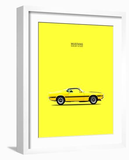 Mustang Shelby GT350 69 Yellow-Mark Rogan-Framed Art Print