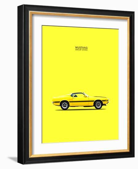 Mustang Shelby GT350 69 Yellow-Mark Rogan-Framed Art Print