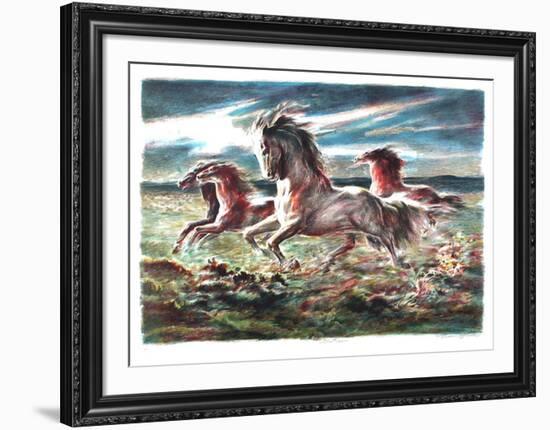 Mustang-Lumen Martin Winter-Framed Collectable Print