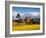 Mustard Fields with the Annapurna Range of the Himalayas in the Background, Gandaki, Nepal, Asia-Mark Chivers-Framed Photographic Print