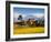 Mustard Fields with the Annapurna Range of the Himalayas in the Background, Gandaki, Nepal, Asia-Mark Chivers-Framed Photographic Print