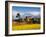 Mustard Fields with the Annapurna Range of the Himalayas in the Background, Gandaki, Nepal, Asia-Mark Chivers-Framed Photographic Print