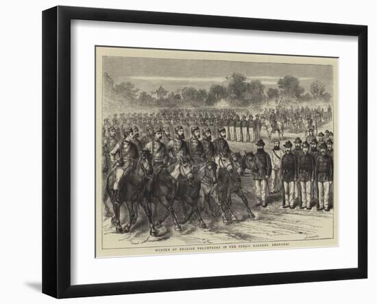 Muster of English Volunteers in the Public Gardens, Shanghai-Godefroy Durand-Framed Giclee Print