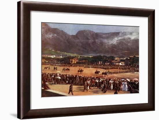 Muster of the Cape Town Guard on the Parade Ground-null-Framed Giclee Print