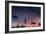 Mute Swans, Cygnus Olor, Swim on Pen Ponds at Sunset in Richmond Park-Alex Saberi-Framed Photographic Print