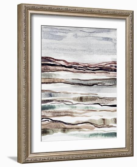 Muted Earth Layers I-Nikki Galapon-Framed Art Print