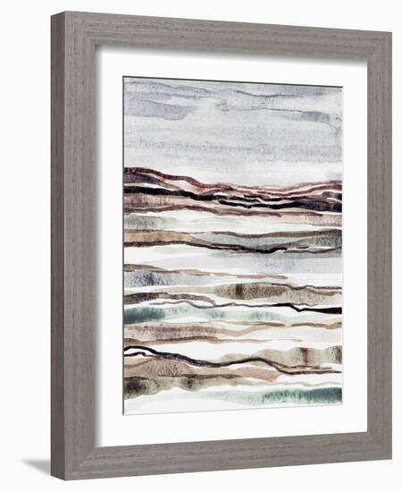 Muted Earth Layers I-Nikki Galapon-Framed Art Print