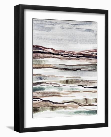 Muted Earth Layers I-Nikki Galapon-Framed Art Print