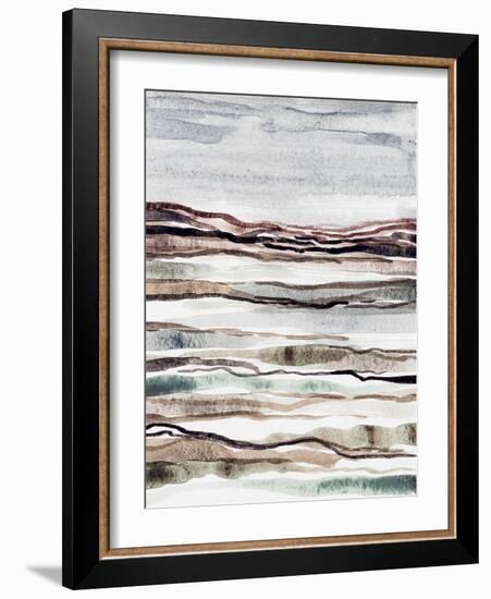 Muted Earth Layers I-Nikki Galapon-Framed Art Print