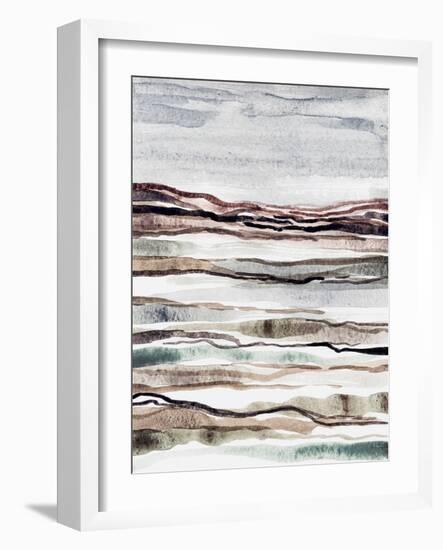 Muted Earth Layers I-Nikki Galapon-Framed Art Print