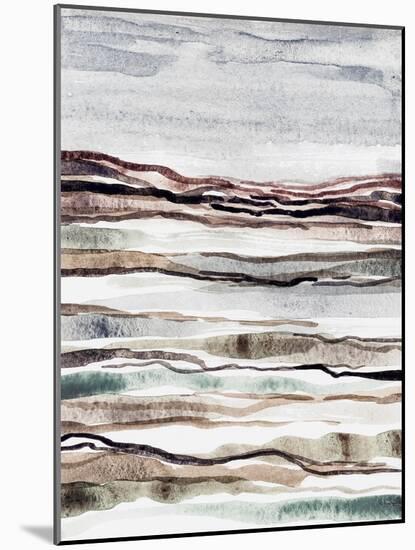 Muted Earth Layers I-Nikki Galapon-Mounted Art Print