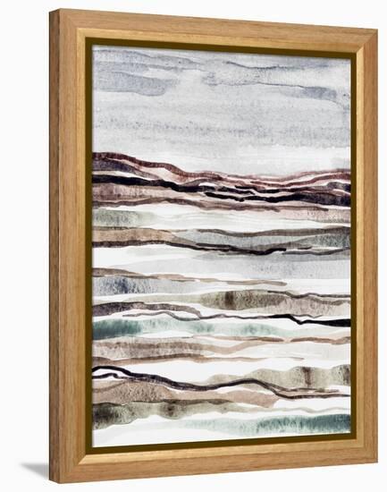 Muted Earth Layers I-Nikki Galapon-Framed Stretched Canvas