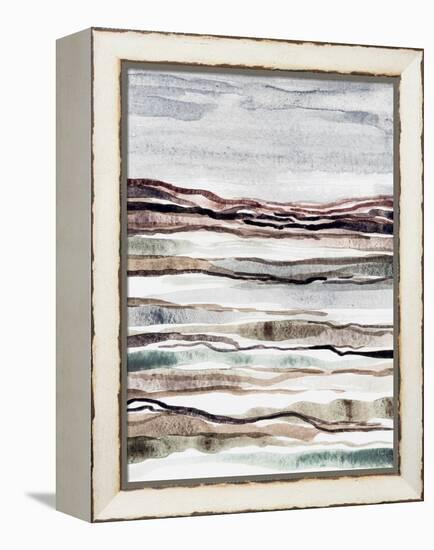 Muted Earth Layers I-Nikki Galapon-Framed Stretched Canvas