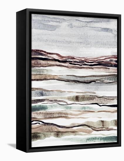 Muted Earth Layers I-Nikki Galapon-Framed Stretched Canvas