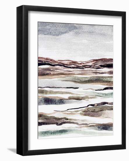 Muted Earth Layers II-Nikki Galapon-Framed Art Print