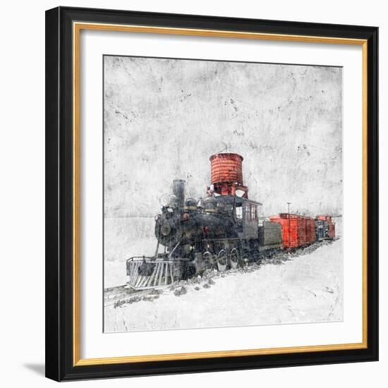 Muted Locomotive-Ynon Mabat-Framed Art Print