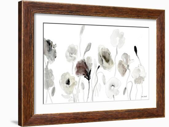 Muted Poppies-Lanie Loreth-Framed Art Print