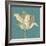 Muted Teal Behind Tulip-Diane Stimson-Framed Art Print