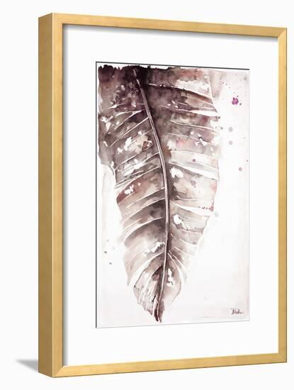 Muted Watercolor Plantain Leaves I-Patricia Pinto-Framed Art Print