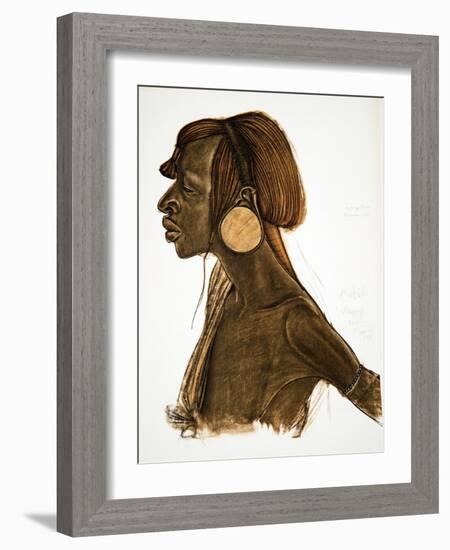Mutila, M'gogo (Dodoma), from Dessins Et Peintures D'afrique, Executes Au Cours De L'expedition Cit-Alexander Yakovlev-Framed Giclee Print