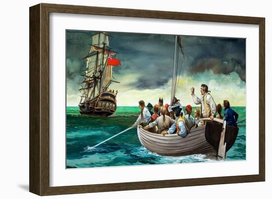 Mutiny on the Bounty (Gouache on Paper)-Peter Jackson-Framed Giclee Print