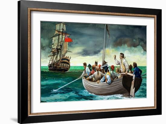 Mutiny on the Bounty (Gouache on Paper)-Peter Jackson-Framed Giclee Print