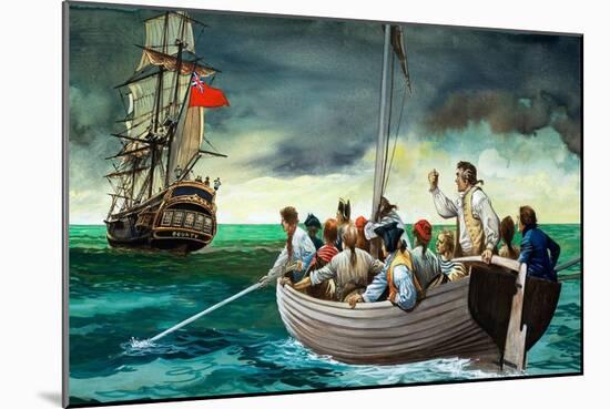 Mutiny on the Bounty (Gouache on Paper)-Peter Jackson-Mounted Giclee Print