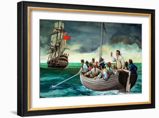 Mutiny on the Bounty (Gouache on Paper)-Peter Jackson-Framed Giclee Print