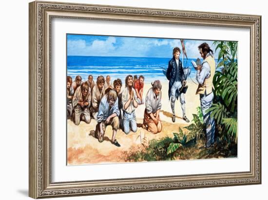 Mutiny on the Bounty (Gouache on Paper)-Peter Jackson-Framed Giclee Print