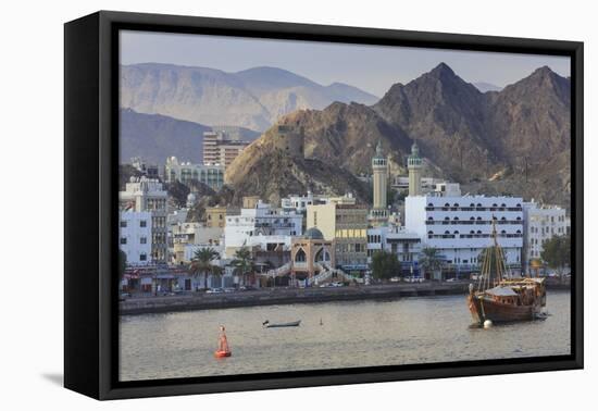 Mutrah Corniche and Entrance to Mutrah Souq, Oman-Eleanor Scriven-Framed Premier Image Canvas