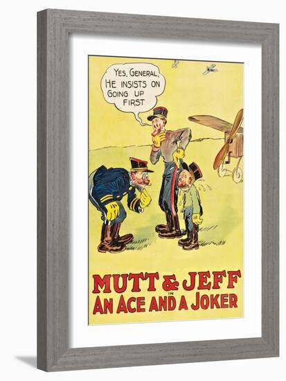 Mutt and Jeff - an Ace and a Joker-null-Framed Art Print