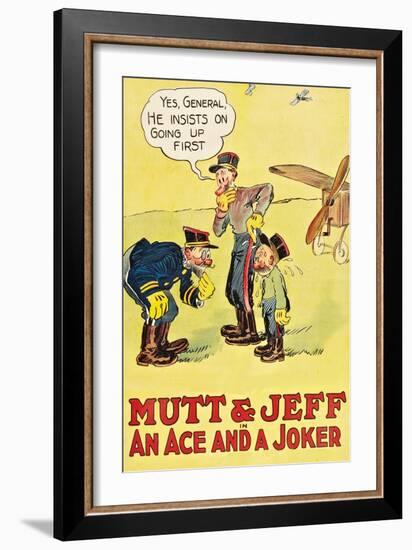 Mutt and Jeff - an Ace and a Joker-null-Framed Art Print