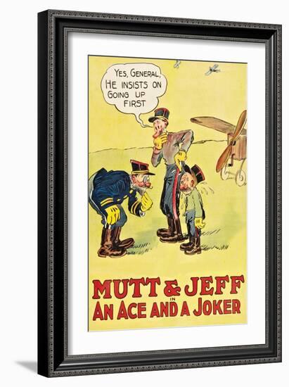 Mutt and Jeff - an Ace and a Joker-null-Framed Art Print