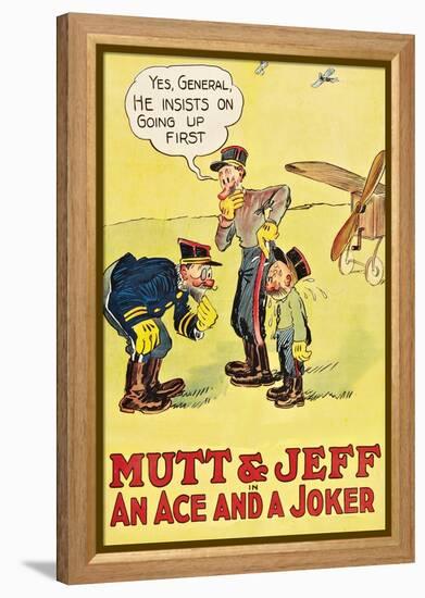 Mutt and Jeff - an Ace and a Joker-null-Framed Stretched Canvas