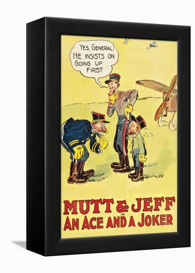 Mutt and Jeff - an Ace and a Joker-null-Framed Stretched Canvas