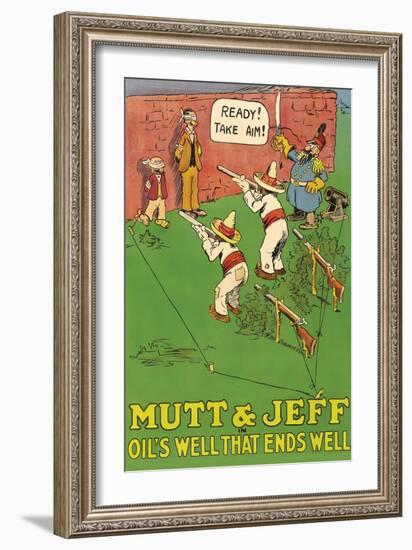 Mutt and Jeff - Oils Well That Ends Well-null-Framed Art Print