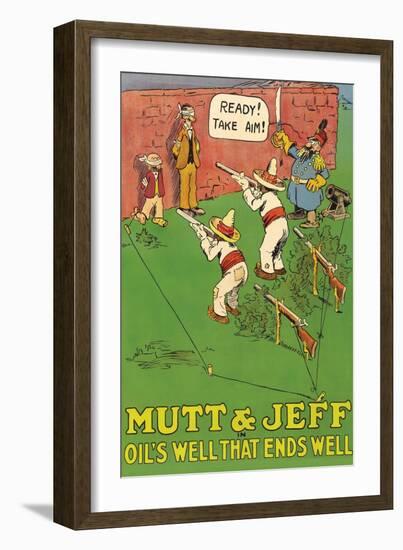 Mutt and Jeff - Oils Well That Ends Well-null-Framed Art Print