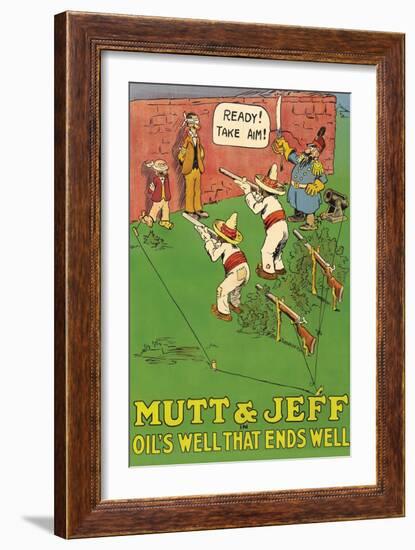 Mutt and Jeff - Oils Well That Ends Well-null-Framed Art Print